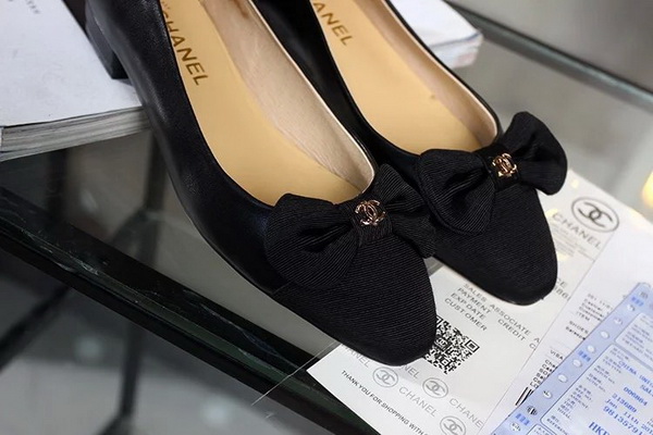 CHANEL Shallow mouth flat shoes Women--099